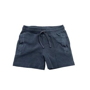 Reiss Pluto Jr Boys Navy Blue Waffle Knit Drawstring Elastic Waist Shorts 4-5Y